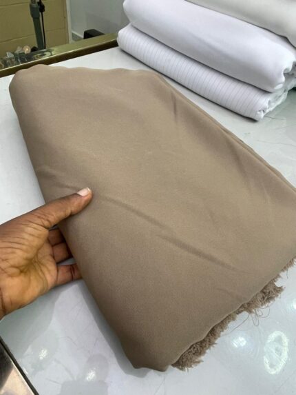 STOCK PLAIN CREPE-CARTON BROWN