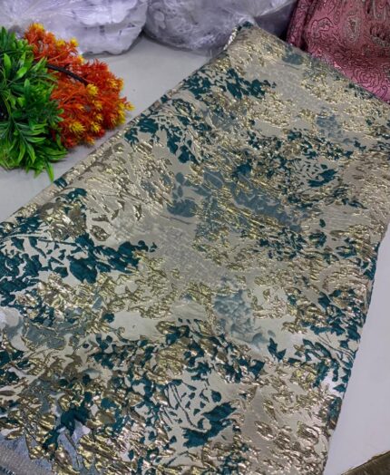 EUROPEAN BROCADE- EMERALD GREEN ( MOQ 6 YARDS )