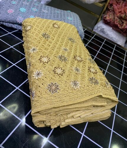 APLIQUE LACE-GOLD (MOQ 5YRDS)