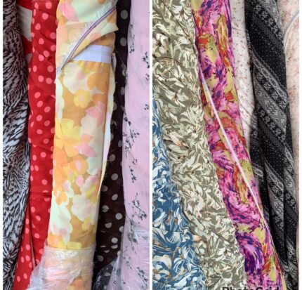 COTTON CHIFFON SLOT (50YRDS- MIXTURE OF DIFFERENT PRINT) MINIMUM OF 6YRDS PER PRINT