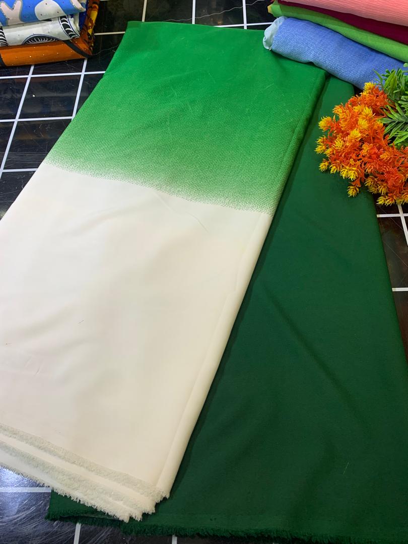 KAMPALA OMBRE CREPE-GREEN (MOQ 6 ABOVE CREPE)