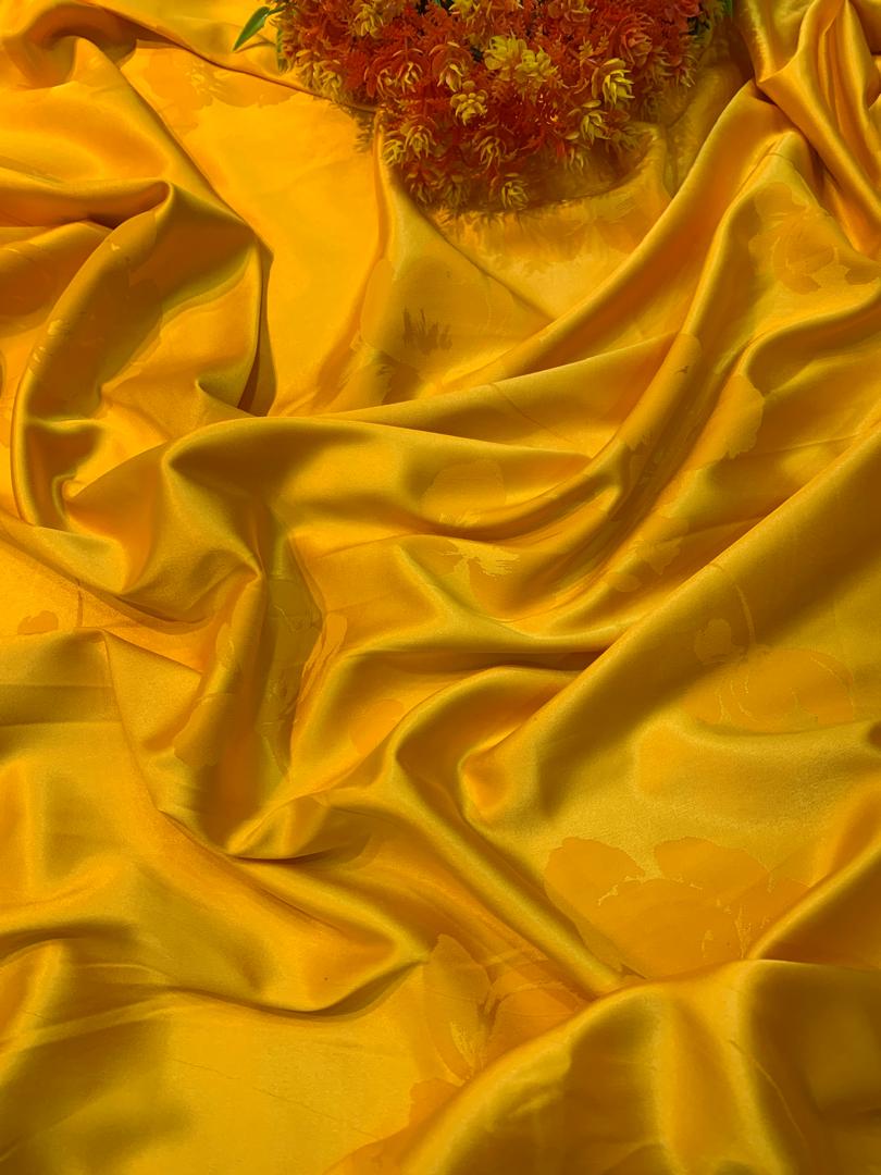 JACQUARD SILK-YELLOW (MOQ 6YRDS ABOVE)