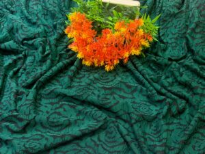 STRECHY JACQUARD- GREEN (MOQ 6YRDS ABOVE)