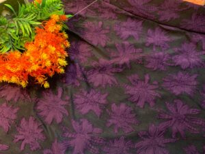 STRECHY JACQUARD- MAGENTA (MOQ 6YRDS ABOVE)