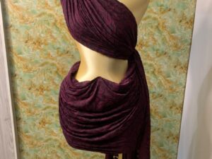 STRECHY JACQUARD-  WINE (MOQ 6YRDS ABOVE)