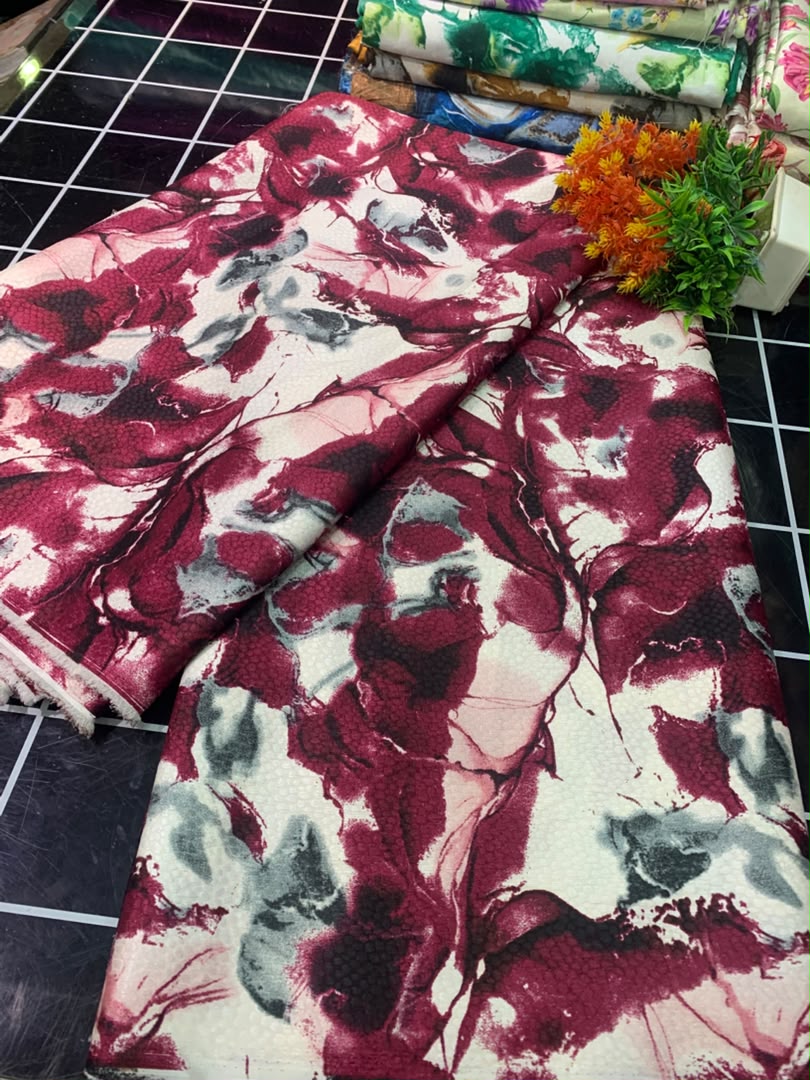 DAMASK SILK-WINE(MOQ 6YRDS)