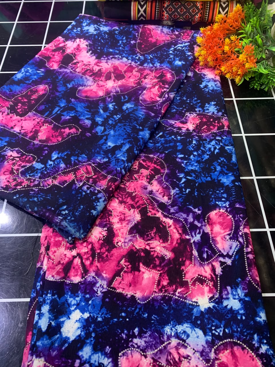 ADUNNI SHIMMER CREPE - ( MOQ 6 YARDS)