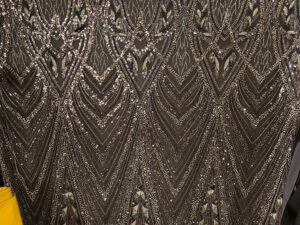 BEADED LACE-BROWN (NO MOQ)