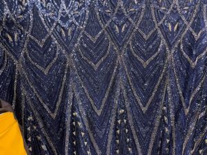 BEADED LACE- NAVY BLUE (NO MOQ)