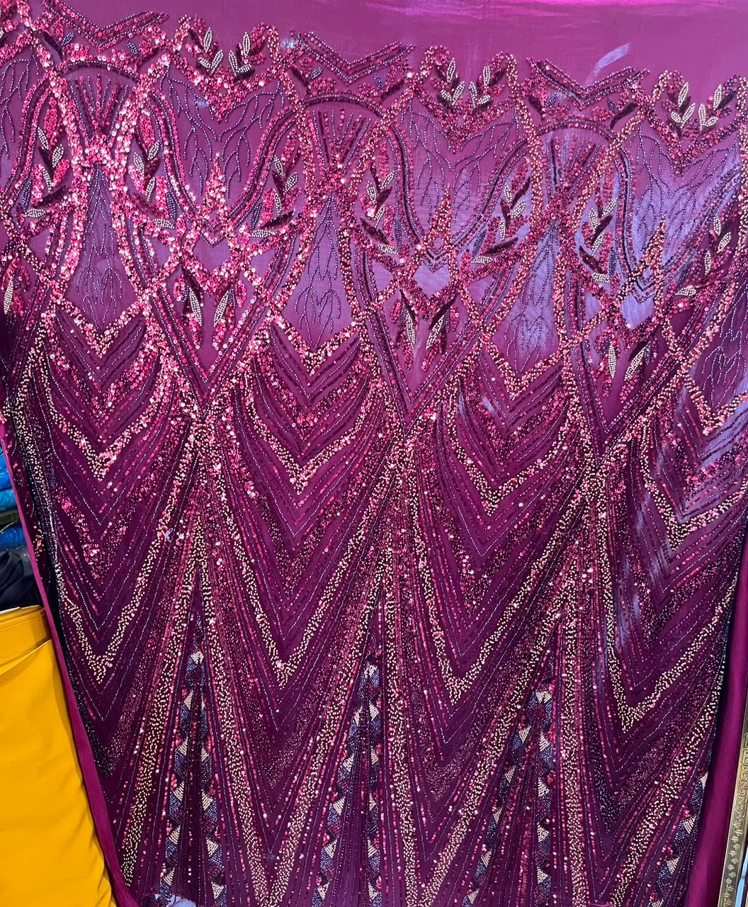 BEADED LACE-WINE