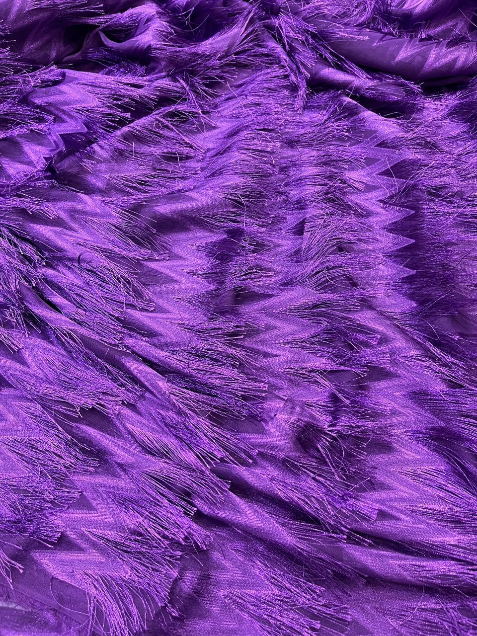 FUR JACQUARD - PURPLE (MOQ 6 YARDS)