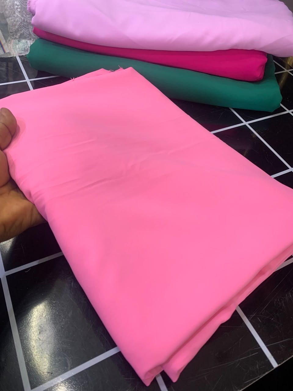 PLAIN CREPE (SOFT TEXTURE)-BABY PINK