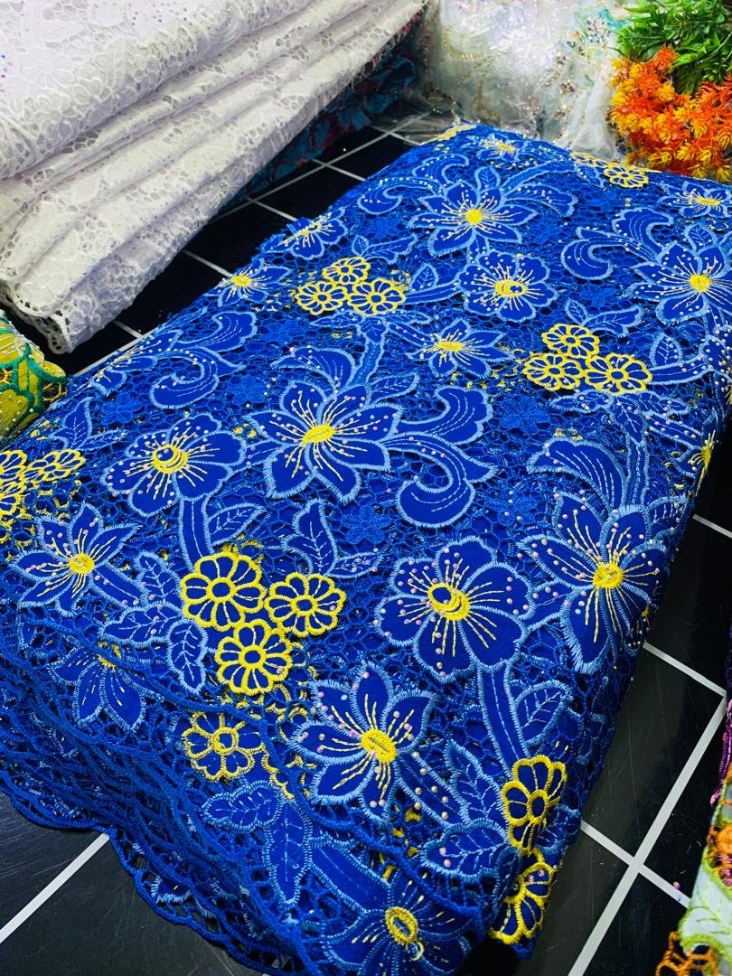 SWISS CORD LACE - BLUE