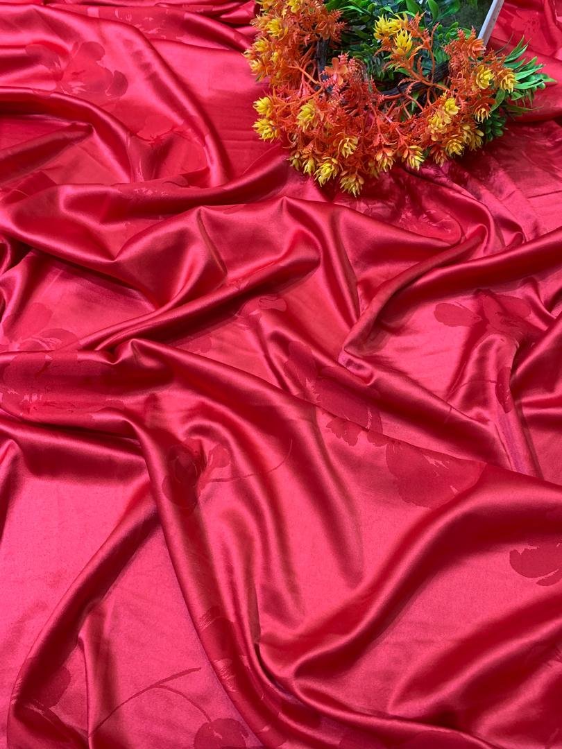 JACQUARD SILK - RED