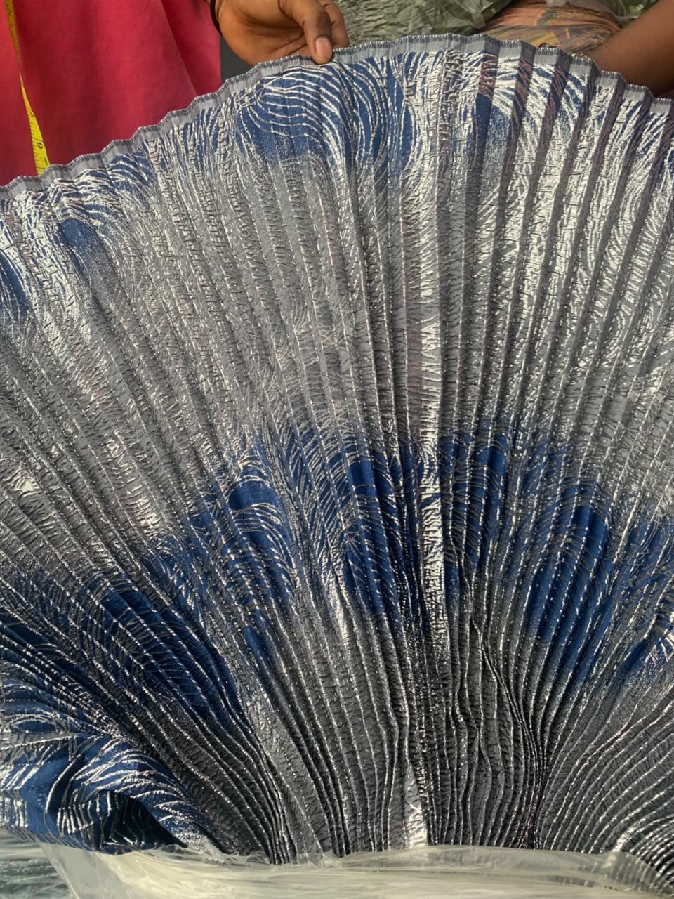PLEATED BDAMASK
