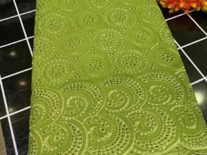 VOIL LACE CIRCLE OLIVE
