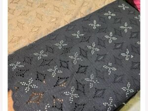 VOIL LACE- BUTTERFLY BLACK
