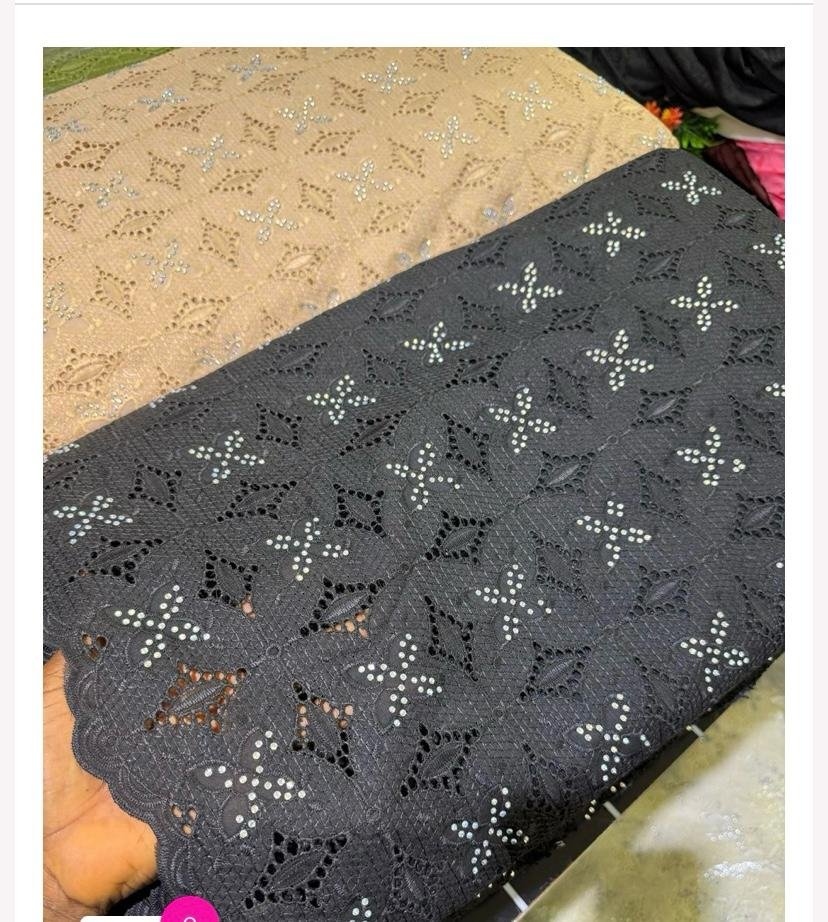 VOIL LACE- BUTTERFLY BLACK