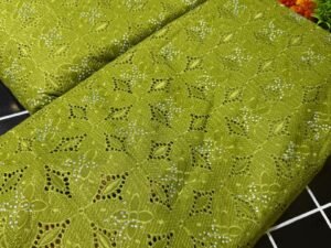 VOIL LACE- BUTTERFLY OLIVE